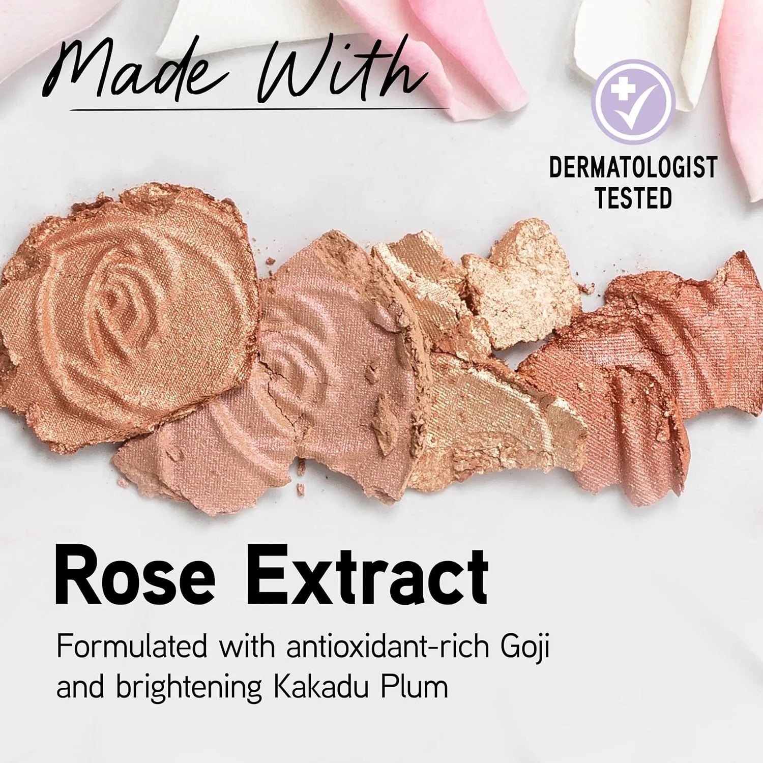 Physicians Formula Ros All Day Highlighter Blush Face Powder, Shimmer Petal Glow, Pink Soft Petal, Dermatologist Tested, Clinicially Tested