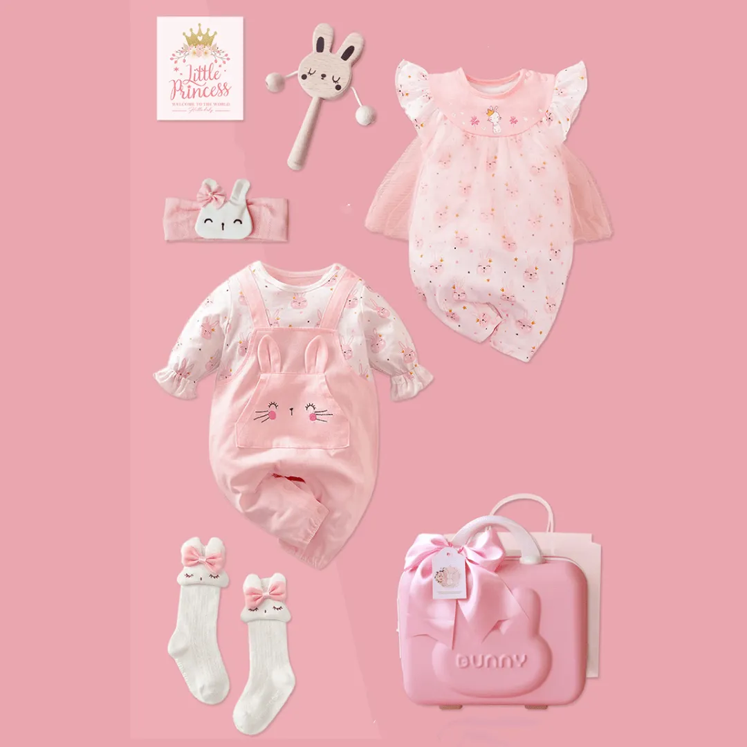 Pink Bunny Baby Gift Set