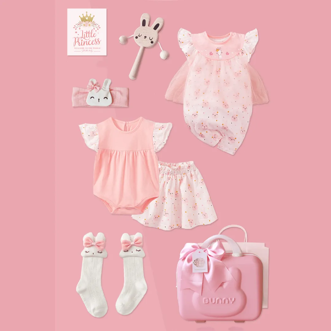 Pink Bunny Baby Gift Set