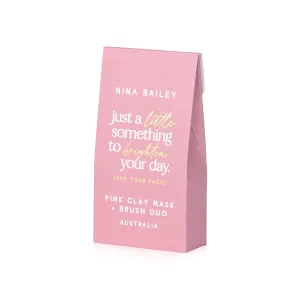Pink Clay Mask & Brush Duo