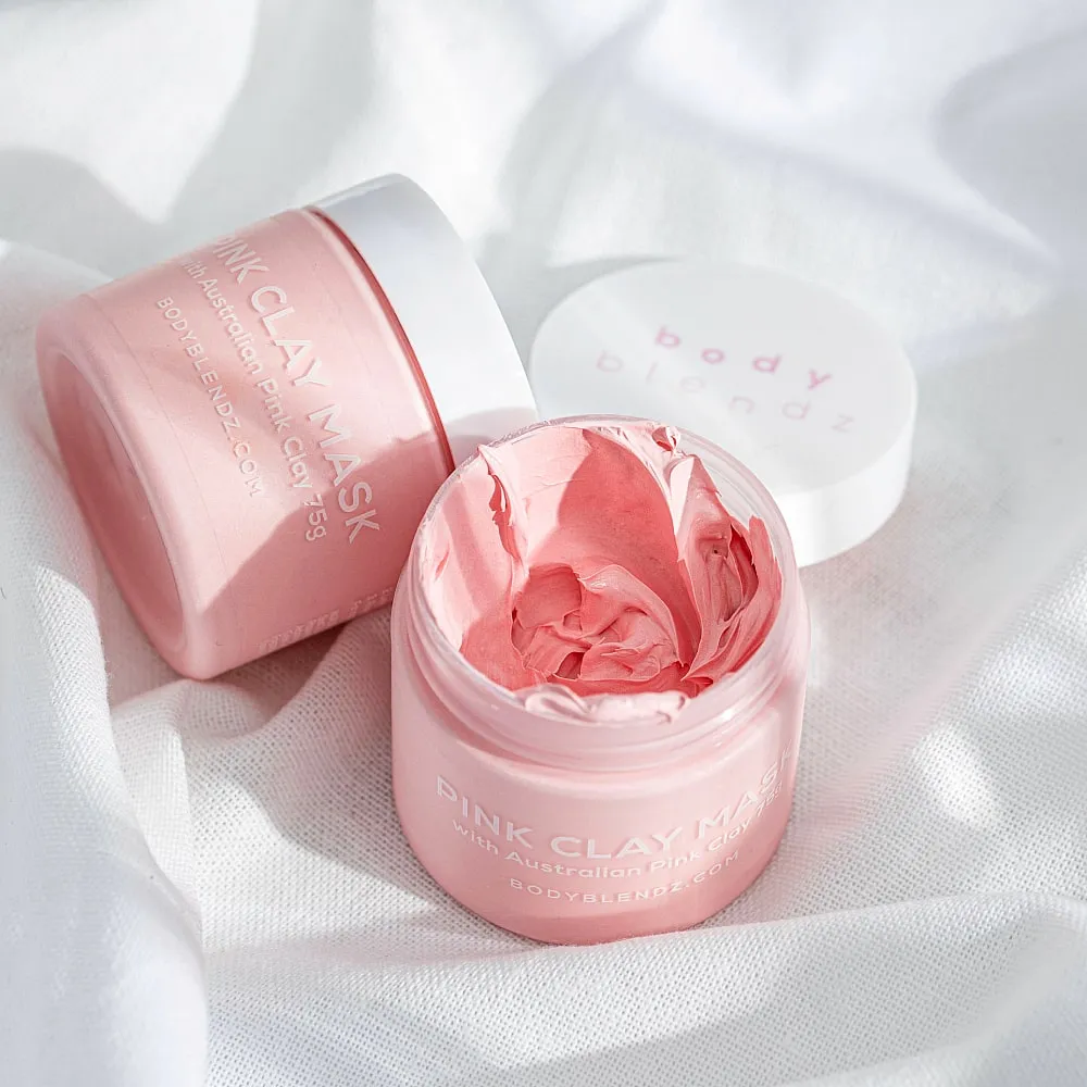 Pink Clay Mask   Free Silicone Brush