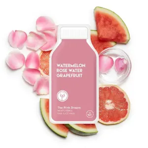 PINK JUICE RAW MOISTURIZING SHEET MASK - WATERMELON ROSE WATER