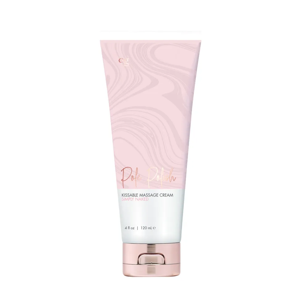 Pole Polish Kissable Massage Cream-Simply Naked 4oz