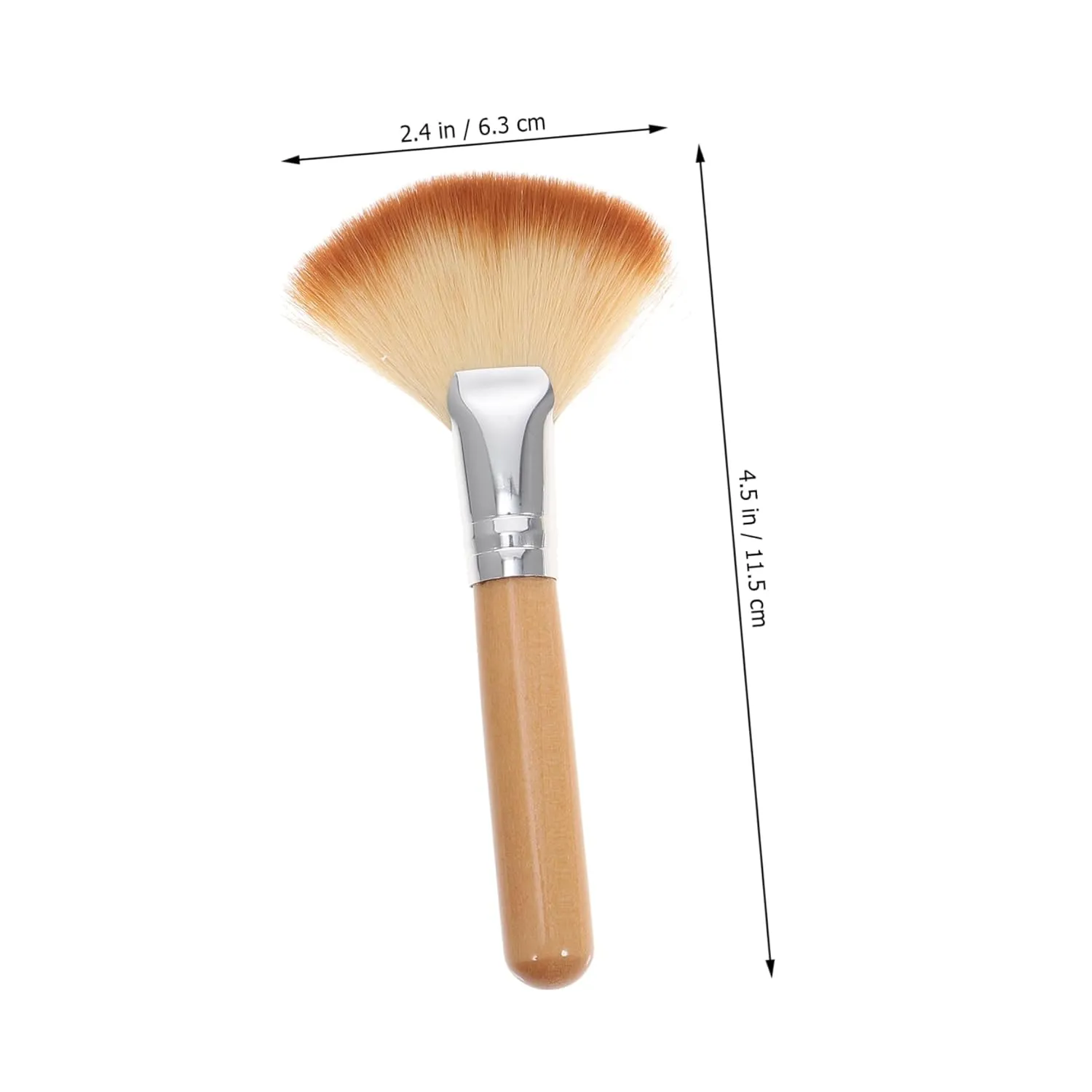 POPETPOP Highlighter Brush and Setting Brush Set Soft Nylon Hair Denser and Silkier No Shedding for Facials