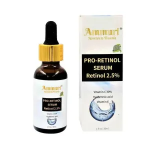 Pro-Retinol Serum - Premium 2.5% Retinol, Vegan Hyaluronic Acid & Jojoba Oil