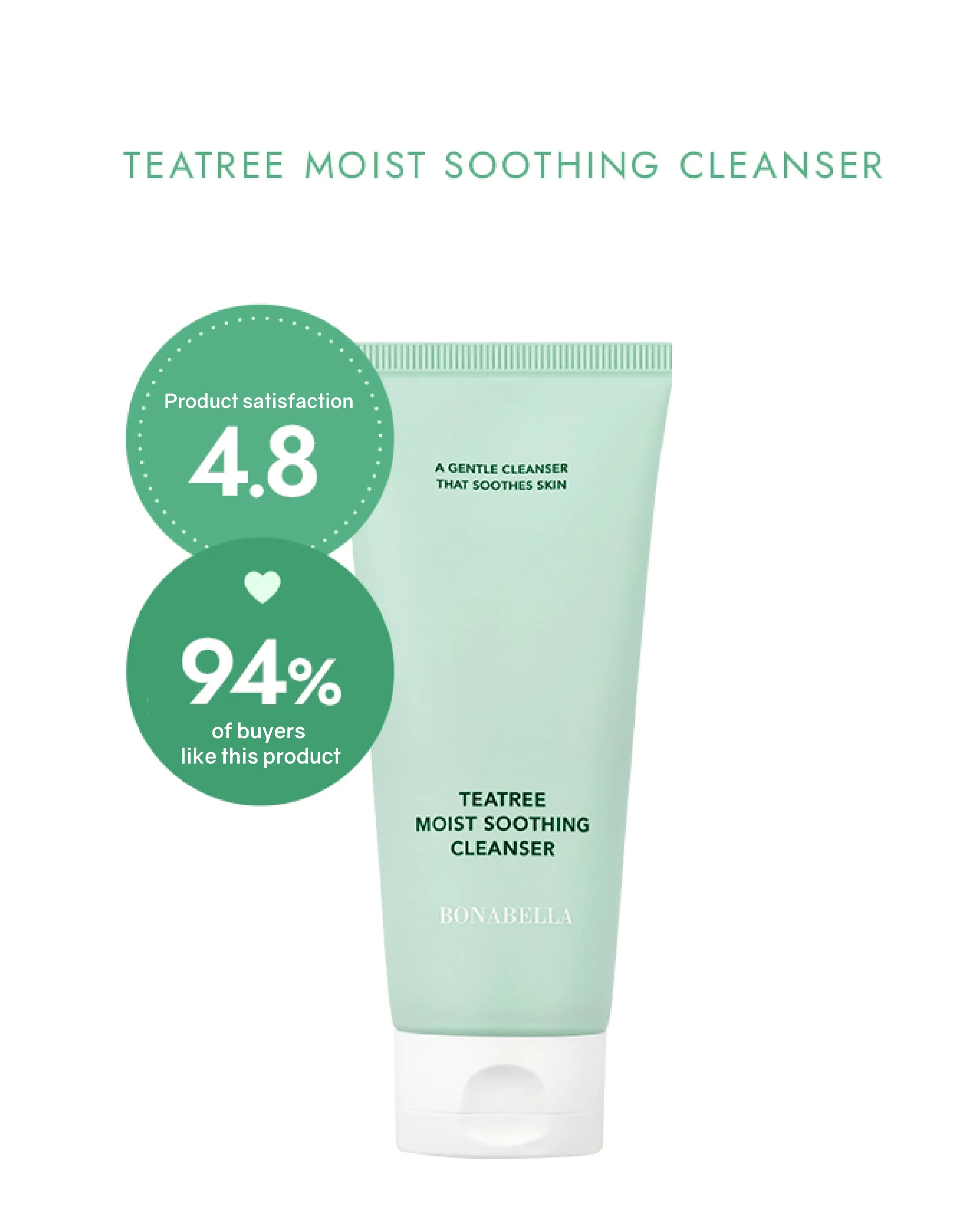 [PROMO] Bonabella Teatree Moist Soothing Cleanser