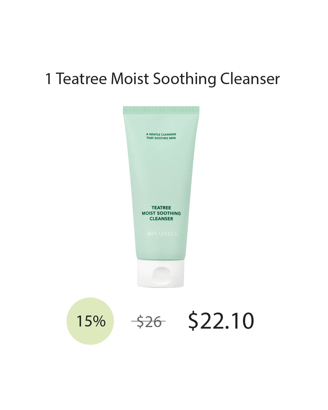 [PROMO] Bonabella Teatree Moist Soothing Cleanser