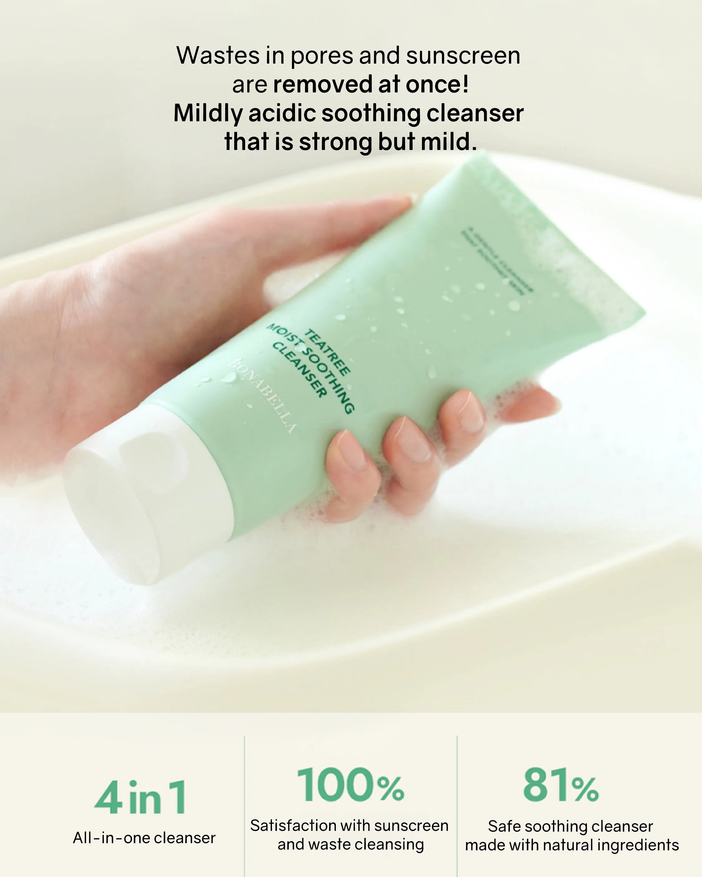 [PROMO] Bonabella Teatree Moist Soothing Cleanser