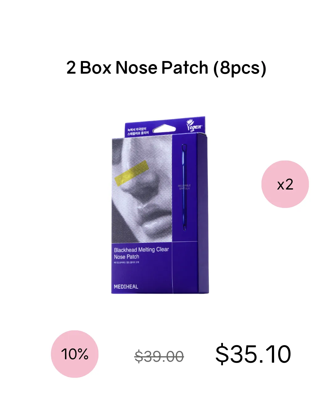 [PROMO] MEDIHEAL Black Head Melting Clear Nose Patch - NEW!