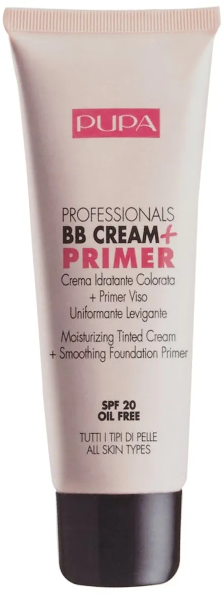 Pupa Milano Professionals BB Cream and SPF 20 Primer for Women, No. 001/Nude, 1.69 Ounce (Pack of 2)