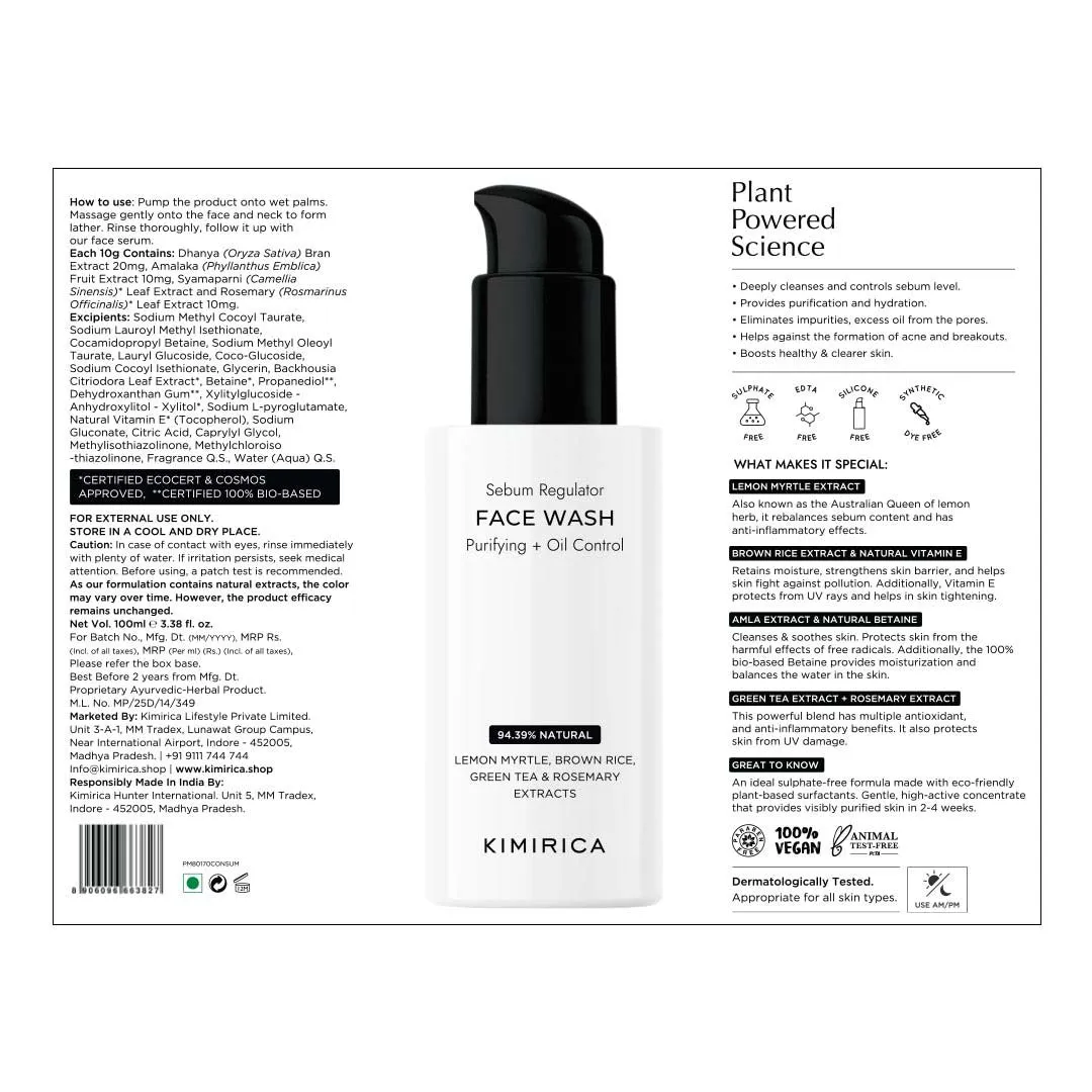 Purifying   Oil Control Face Wash