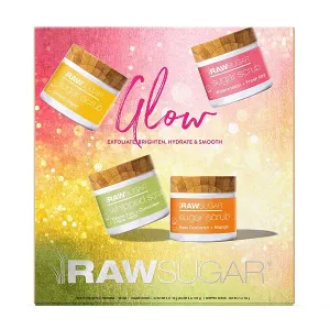 RAW SUGAR Glow Exfoliate Bright Hydrate & Smooth
