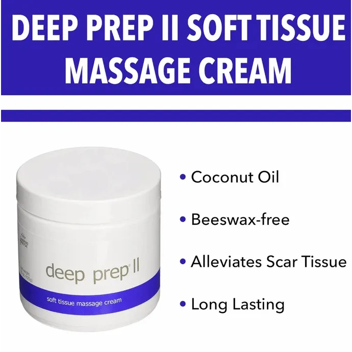 Rolyan Deep Prep II Soft Tissue Massage Creams 15 Oz Jar