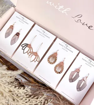 Rose Gold Art Deco Lace Box Set