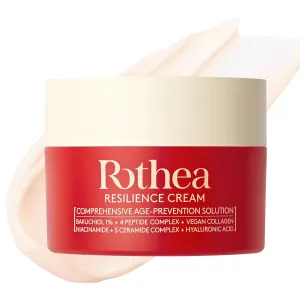 Rothea Resilience Cream - Face and Neck Cream, Moisturizer | Comprehensive Anti-Aging with Bakuchiol (Natural Retinol Alternative), Peptide, Mushroom Collagen, Anti-Wrinkle Clean Beauty, 1.7 oz