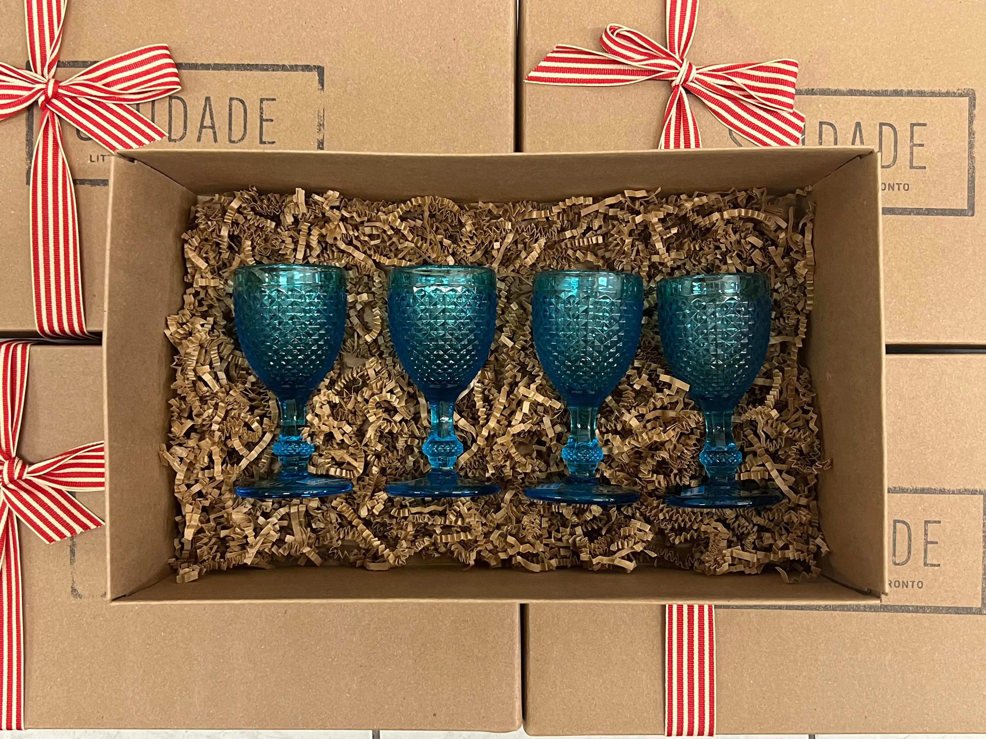 Saudade Gift Box -  Set of 4 Pointed Shot Glass