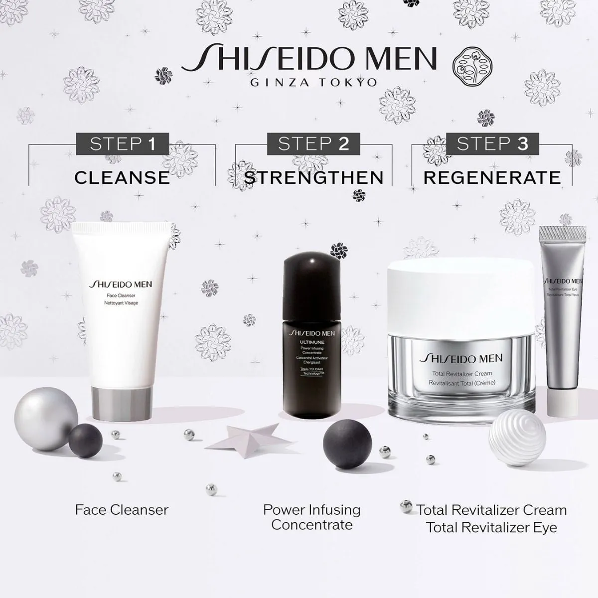 Shiseido Men Total Revitalizing Cream Holiday Kit