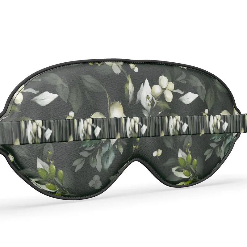 Silk Sleep Mask - Christmas Mistletoe Botanicals Collection