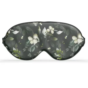 Silk Sleep Mask - Christmas Mistletoe Botanicals Collection