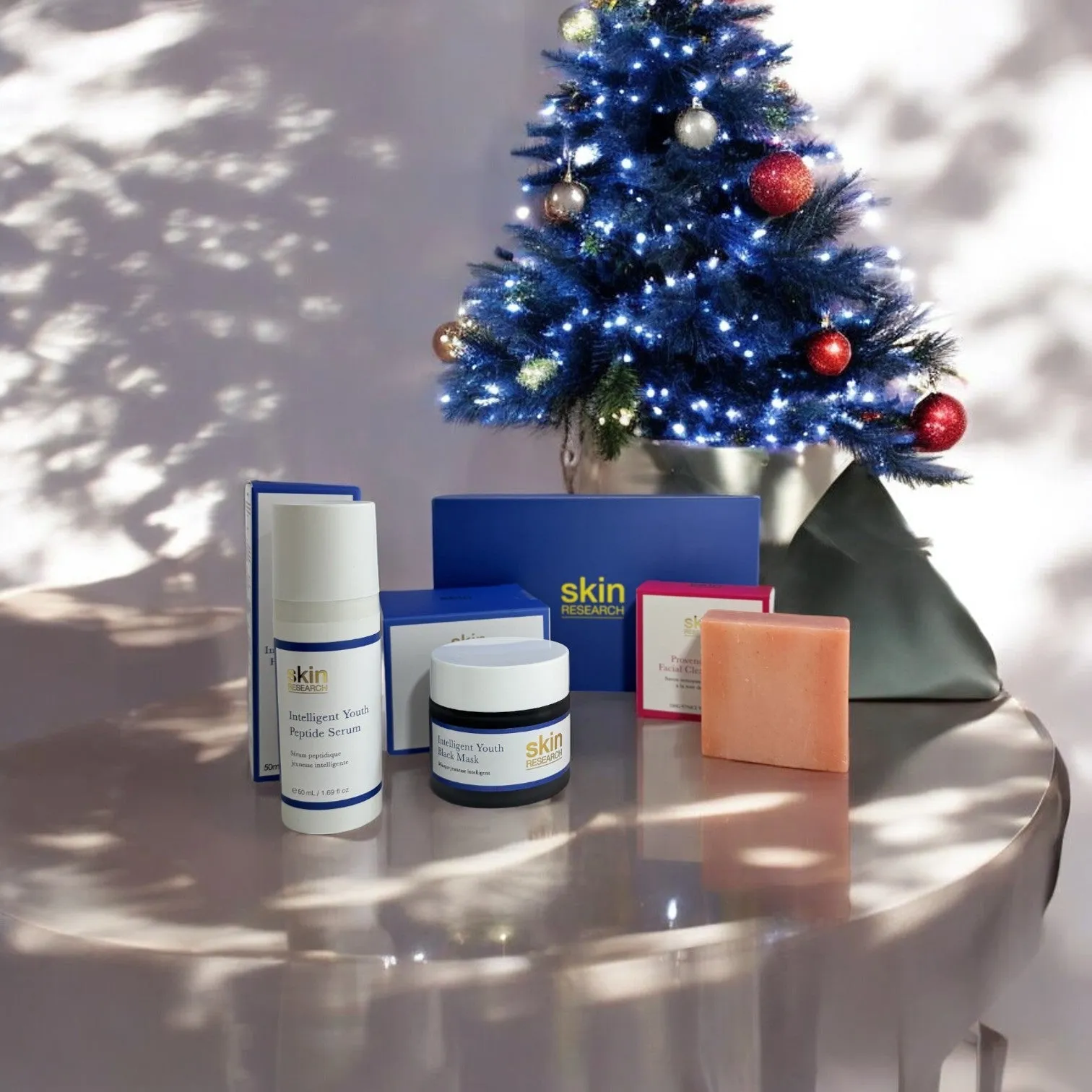 Skin Research Anti-Ageing Intelligent Youth Peptide Skincare Christmas Gift Set