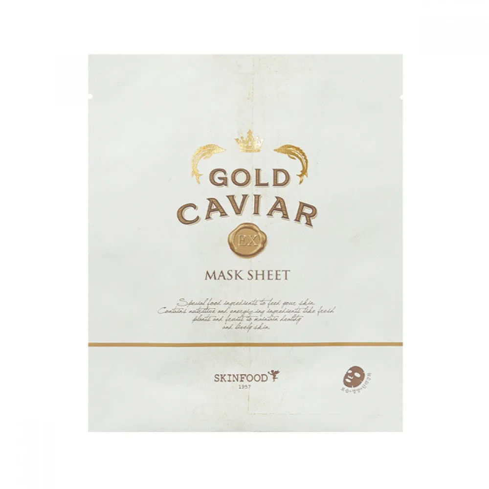 SKINFOOD Gold caviar sheet mask