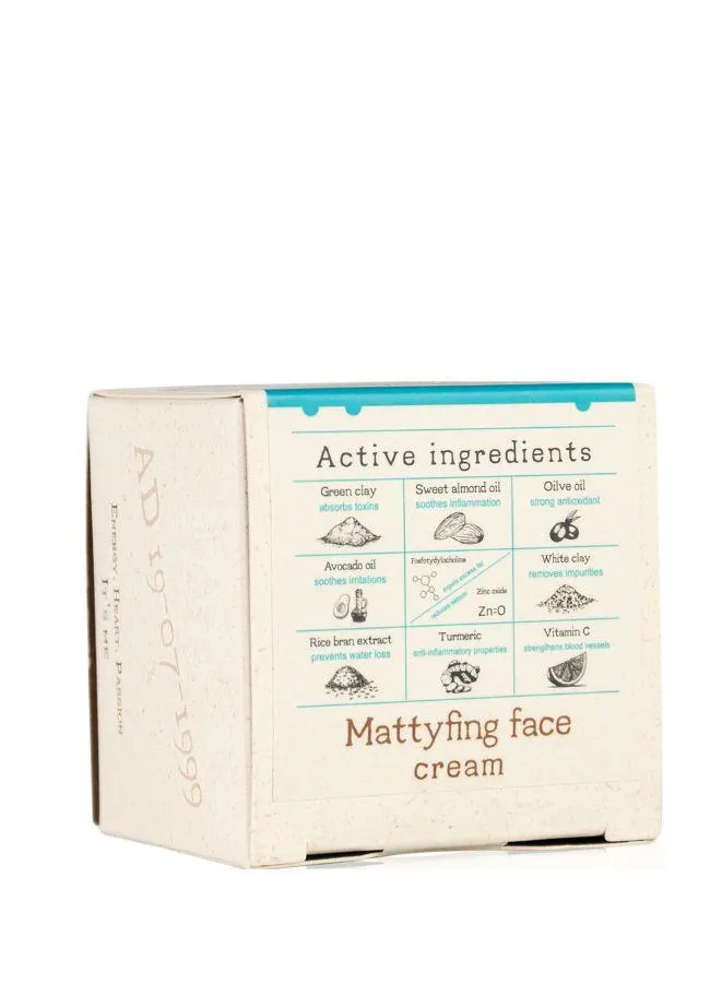 Soap&Friends Organic Oil Control Face Mattifying Cream for Oily, Problematic Skin - 50ml
