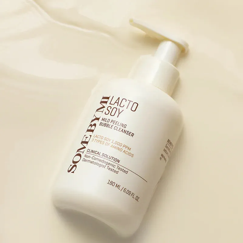 SOME BY MI Lacto soy mild peeling bubble cleanser غسول البشرة المقشر بالفقاعات من سمباي مي