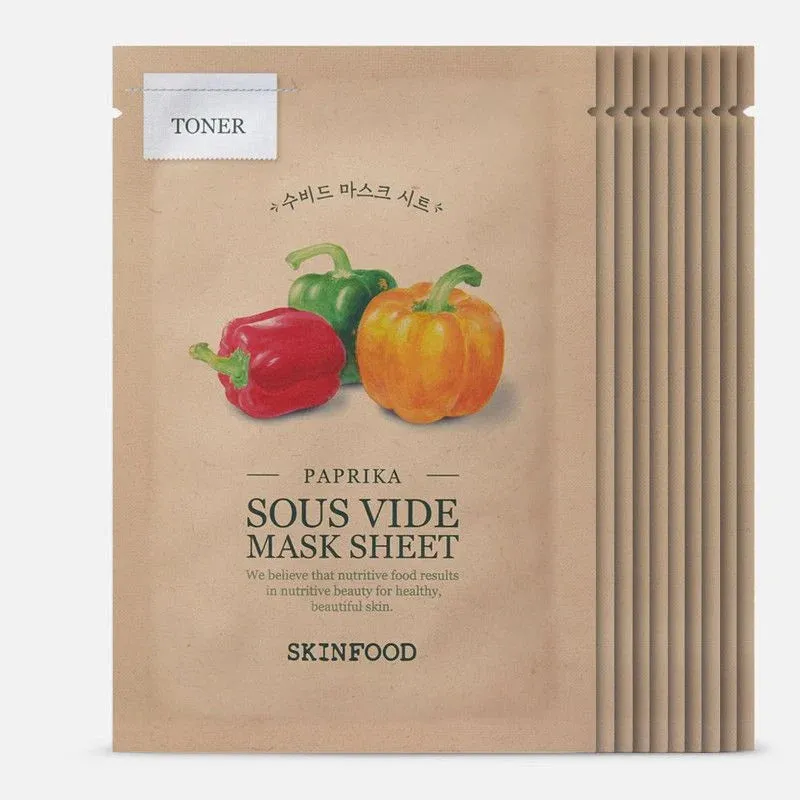 Sous Vide Mask Sheet 10 Mask Paprika