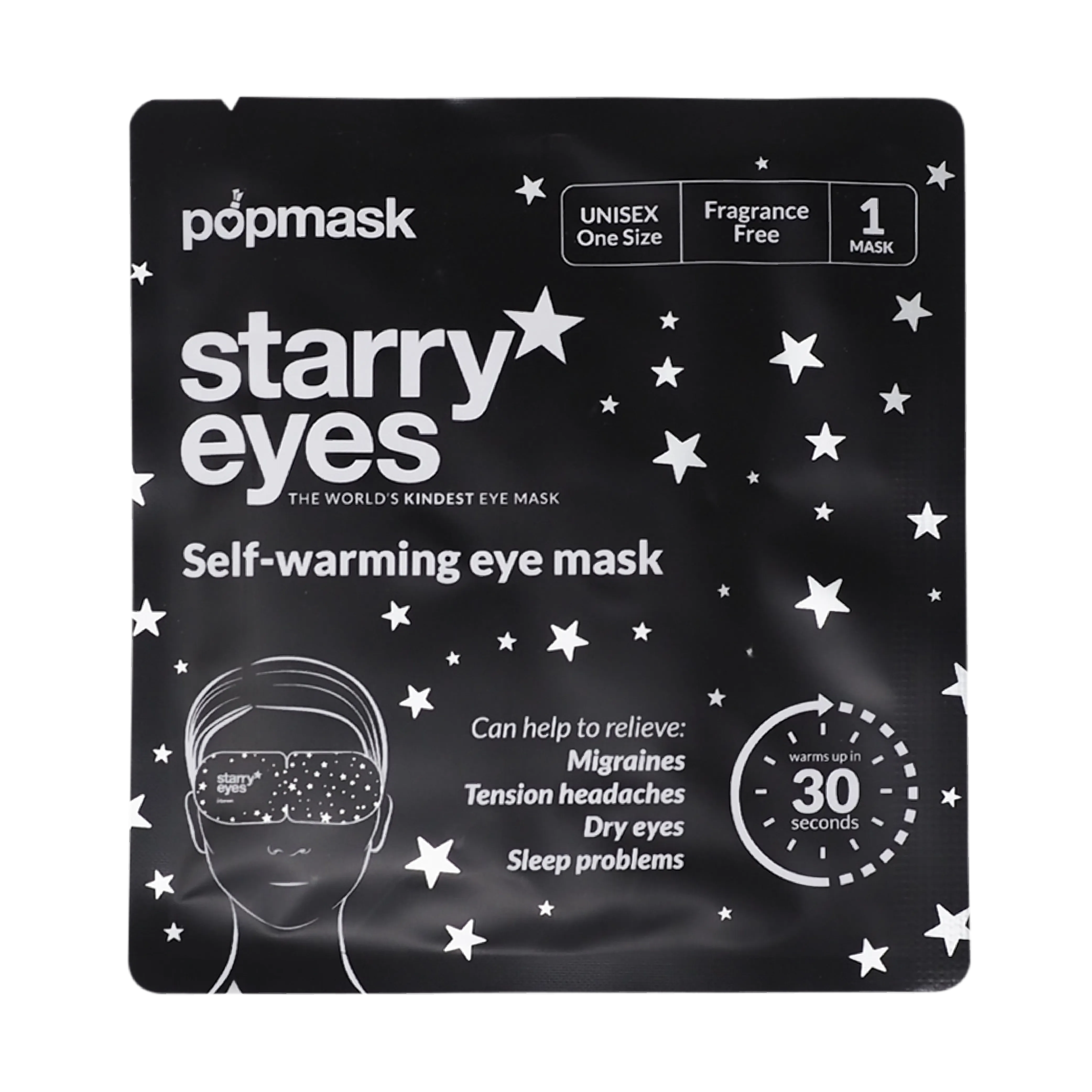 Starry Eyes Self-Heating Eye Masks – MULTIPACK (15 Masks) | Relax & Unwind for Better Sleep