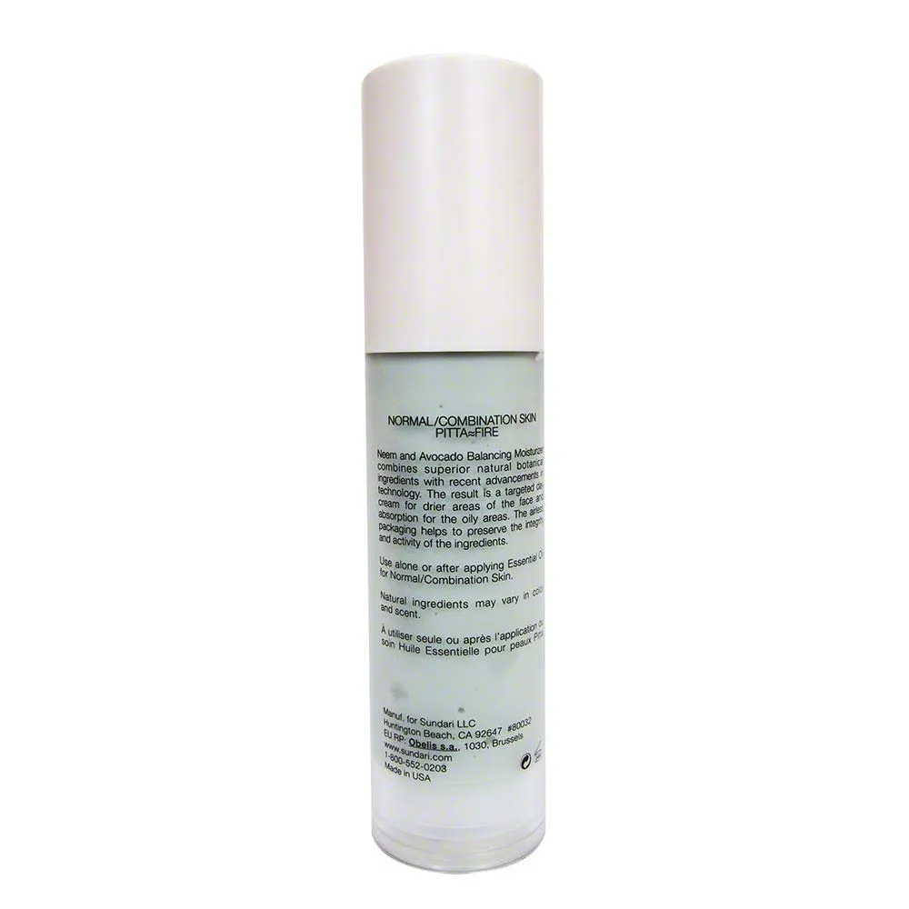 Sundari Neem and Avocado Balancing Moisturizer for Normal to Combination Skin, 1.7 Ounce