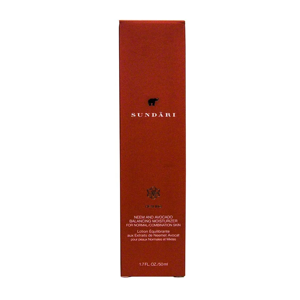 Sundari Neem and Avocado Balancing Moisturizer for Normal to Combination Skin, 1.7 Ounce
