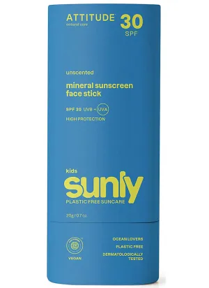 Sunly Kids Sunscreen Face Stick SPF30 Unscented