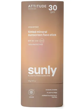 Sunly Sunscreen Tinted Face Stick SPF30 Unscented