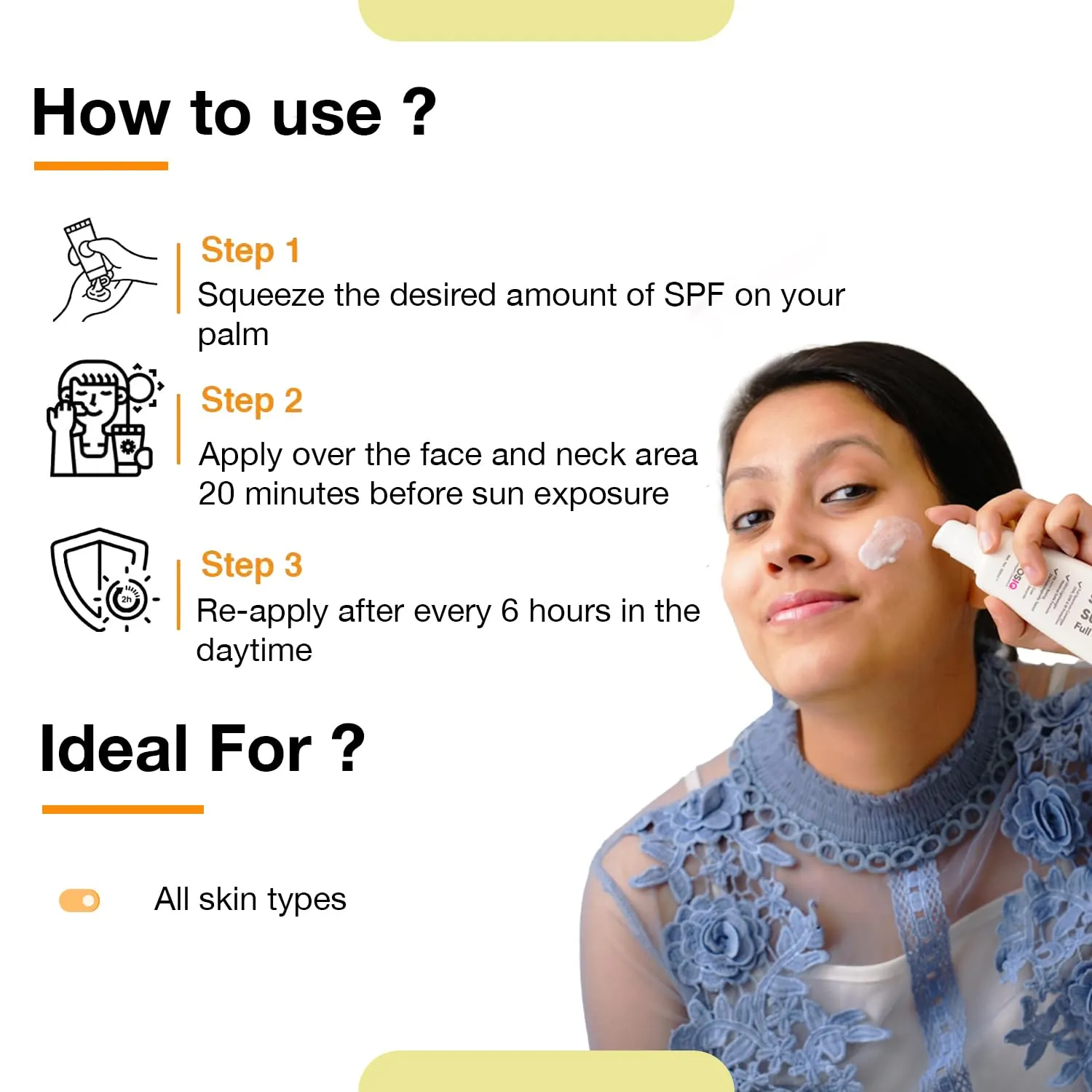 Sunscreen Cream SPF50  Anti-Aging Body Protection