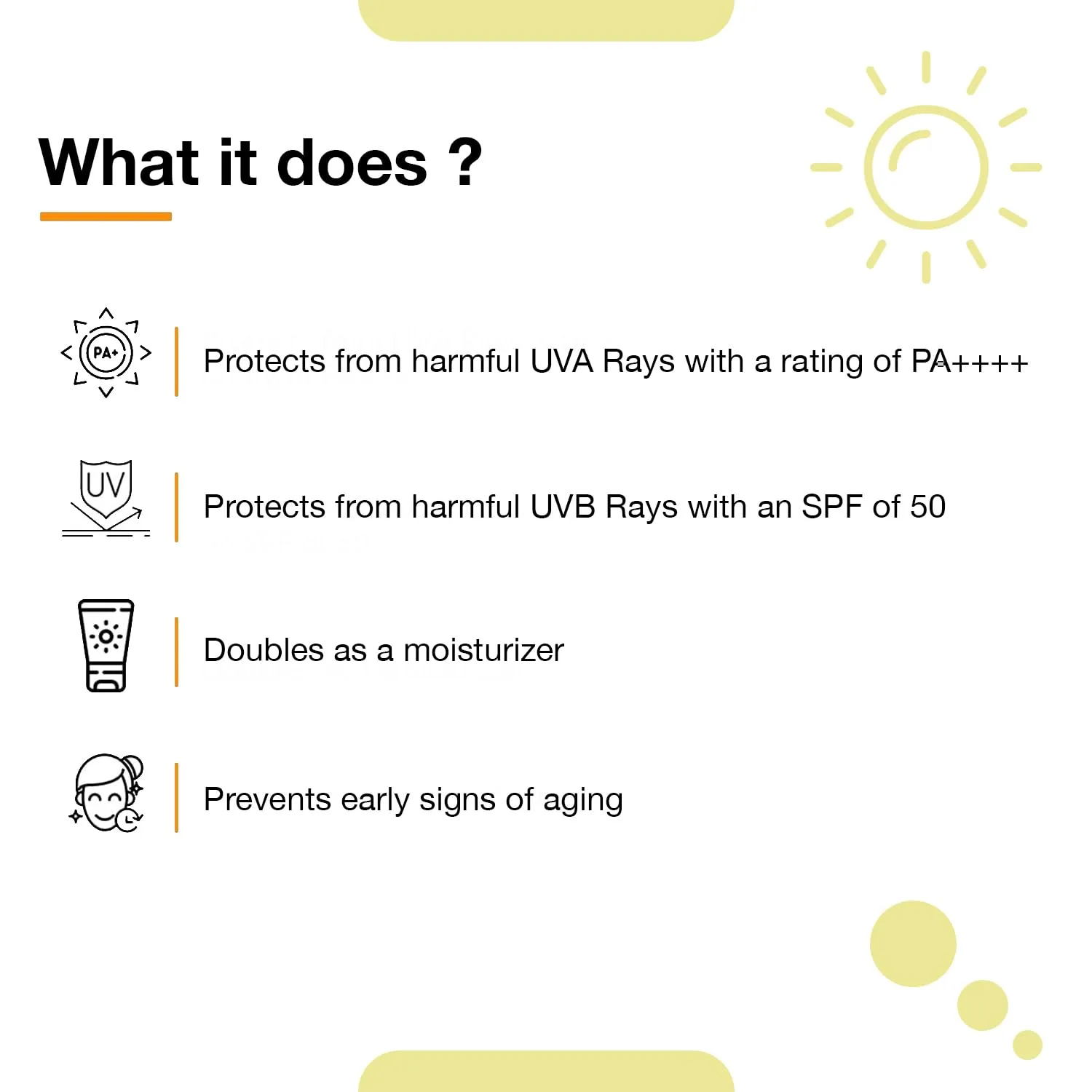 Sunscreen Cream SPF50  Anti-Aging Body Protection