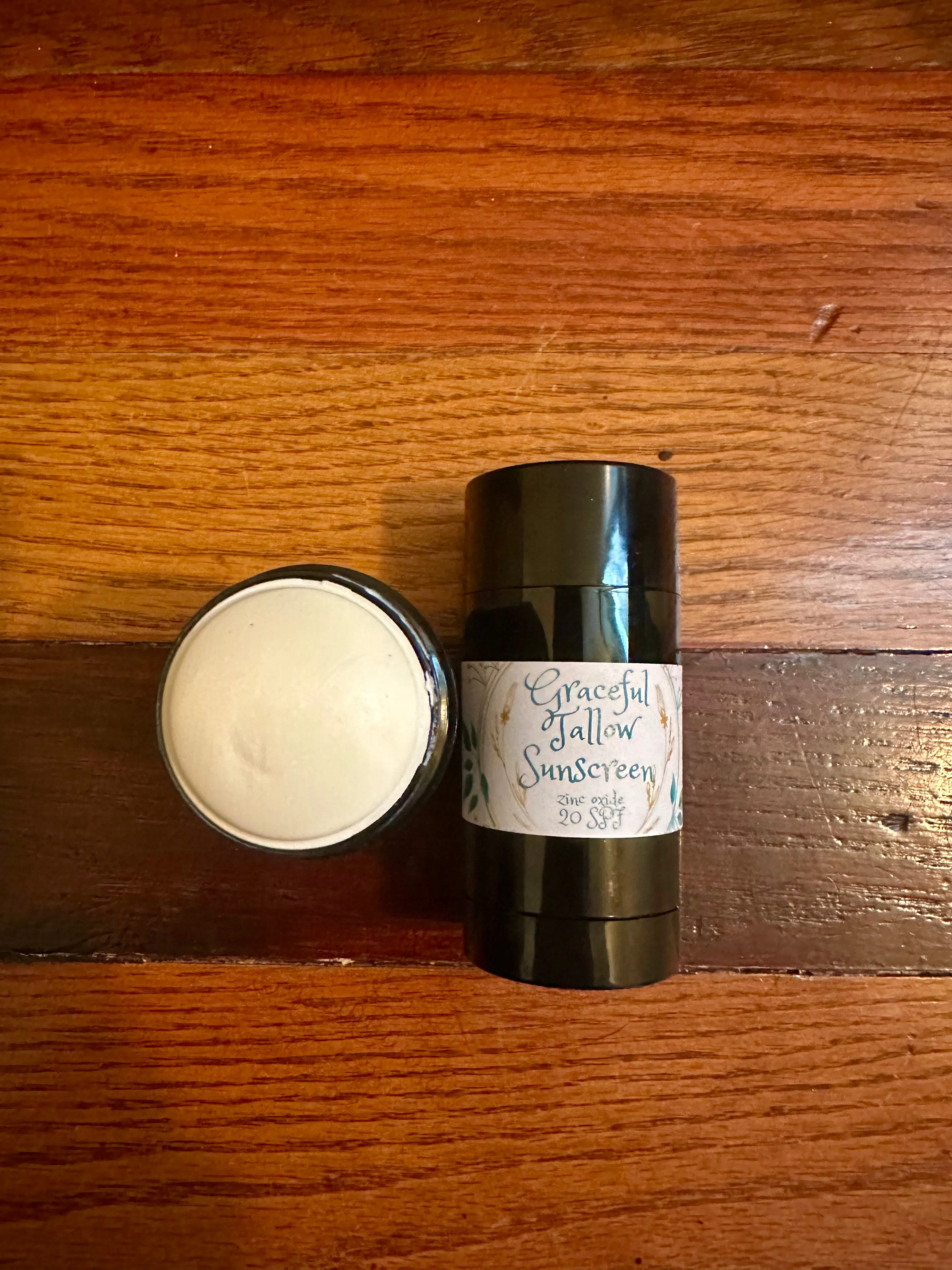 Tallow Emu Oil Sunscreen Stick Tinted & Regular Zinc Oxide Sunscreens Sticks for Non-toxic Sun Protection Chocolate Vanilla Peppermint & Fragrance Free