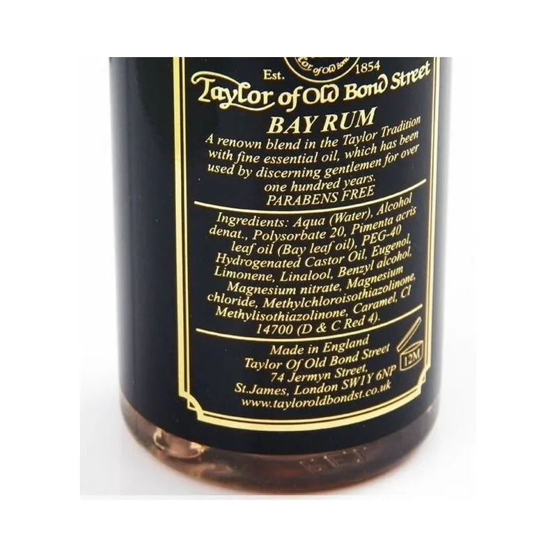 Taylor Of Old Bond Street Bay Rum Aftershave 150ml