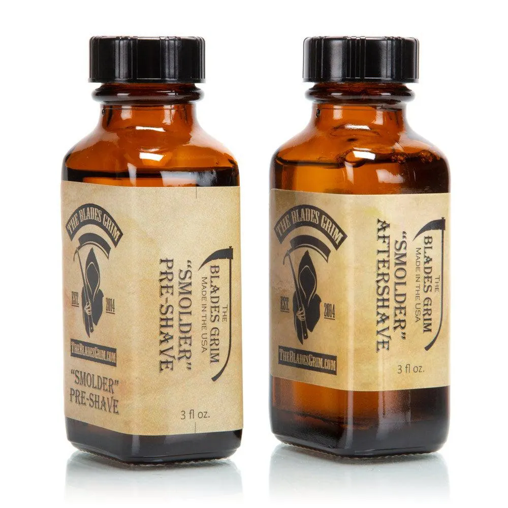 The Blades Grim Aftershave Pre-Shave Combo - 3oz  - Smolder