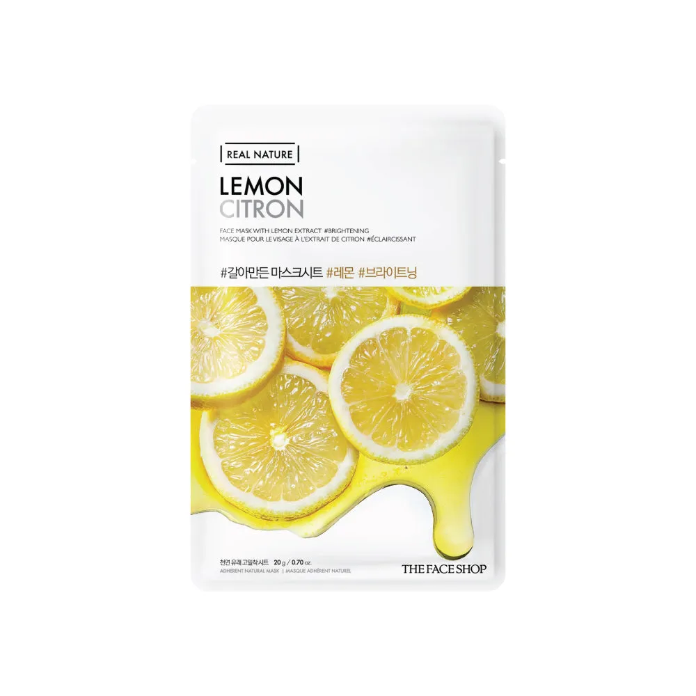 THE FACE SHOP Real Natural Sheet Mask ماسكات ورقية من ذا فيس شوب