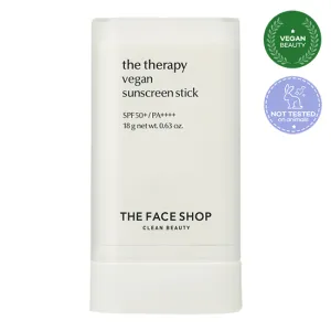 THE FACE SHOP The Therapy Vegan Sunscreen Stick SPF 50  PA     18g