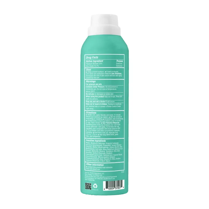 Thinksport Kids All Sheer Mineral Sunscreen Spray Spf 50