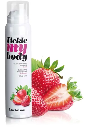 Tickle My Body Massage Foam Strawberry 150ml