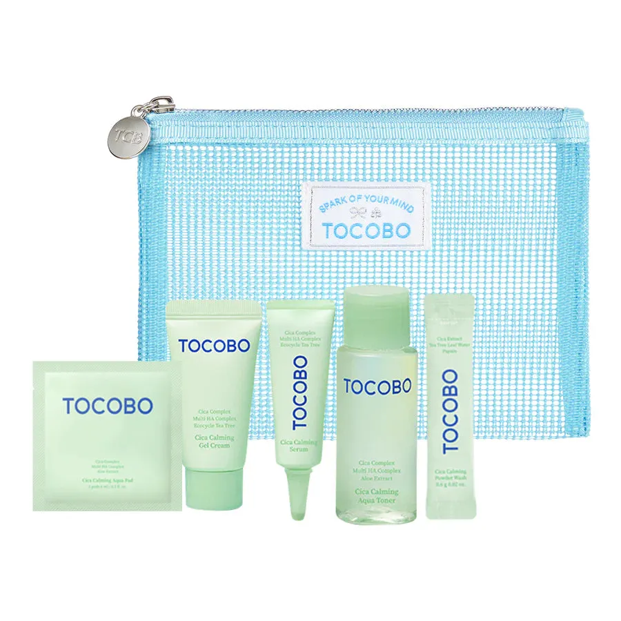 TOCOBO CICA CALMING TRIAL KIT مجموعة العناية بالبشرة من توكوبو بحجم السفر