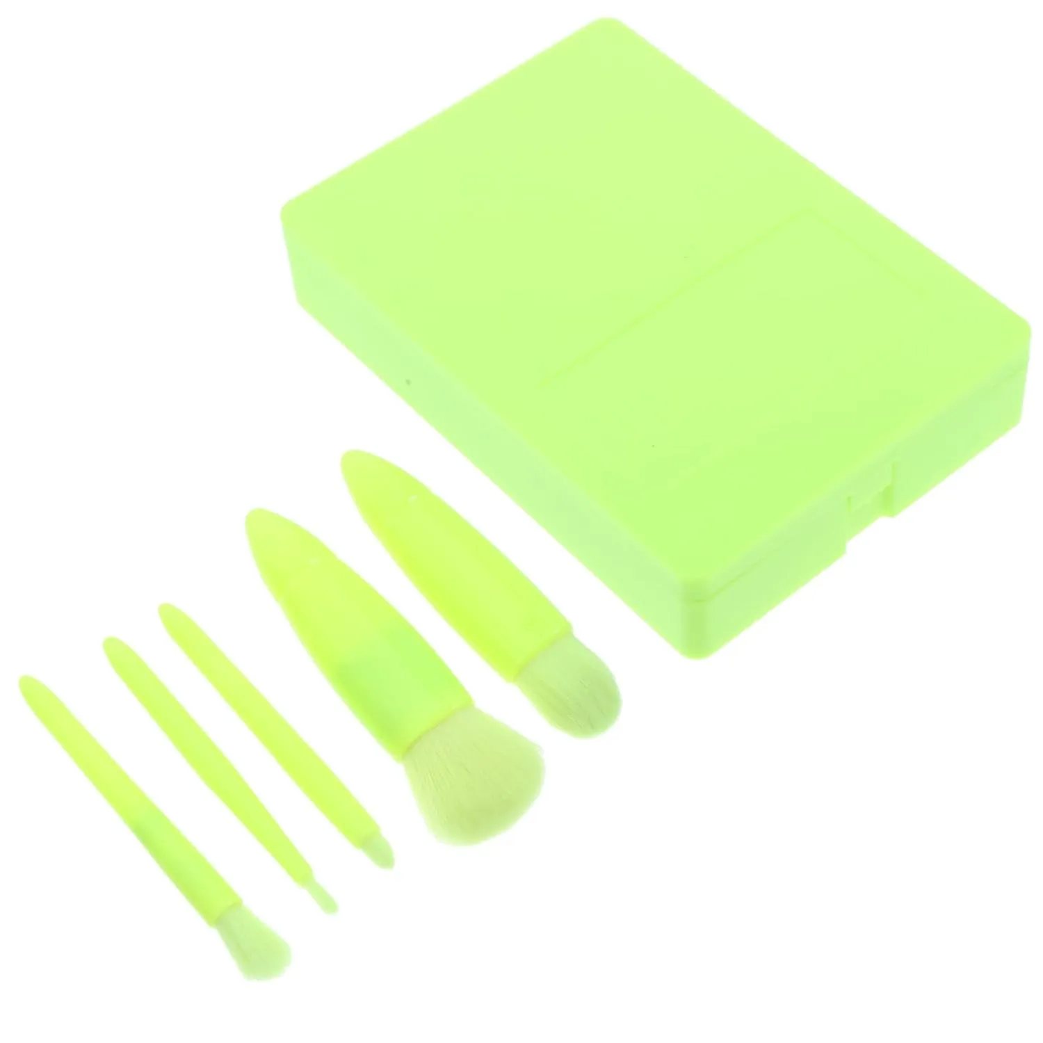 Travel Makeup Brush Set Women's Mini Brush Kit Foundation Loose Powder Eye Shadow Soft Bristles Case Mirror