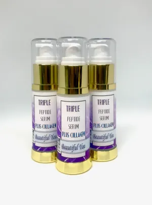 Triple peptide anti aging serum, 2.0 oz