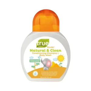 True Kinder Natural & Clean Conditioning Shampoo & Body Wash 200ml (2 to 5yo)