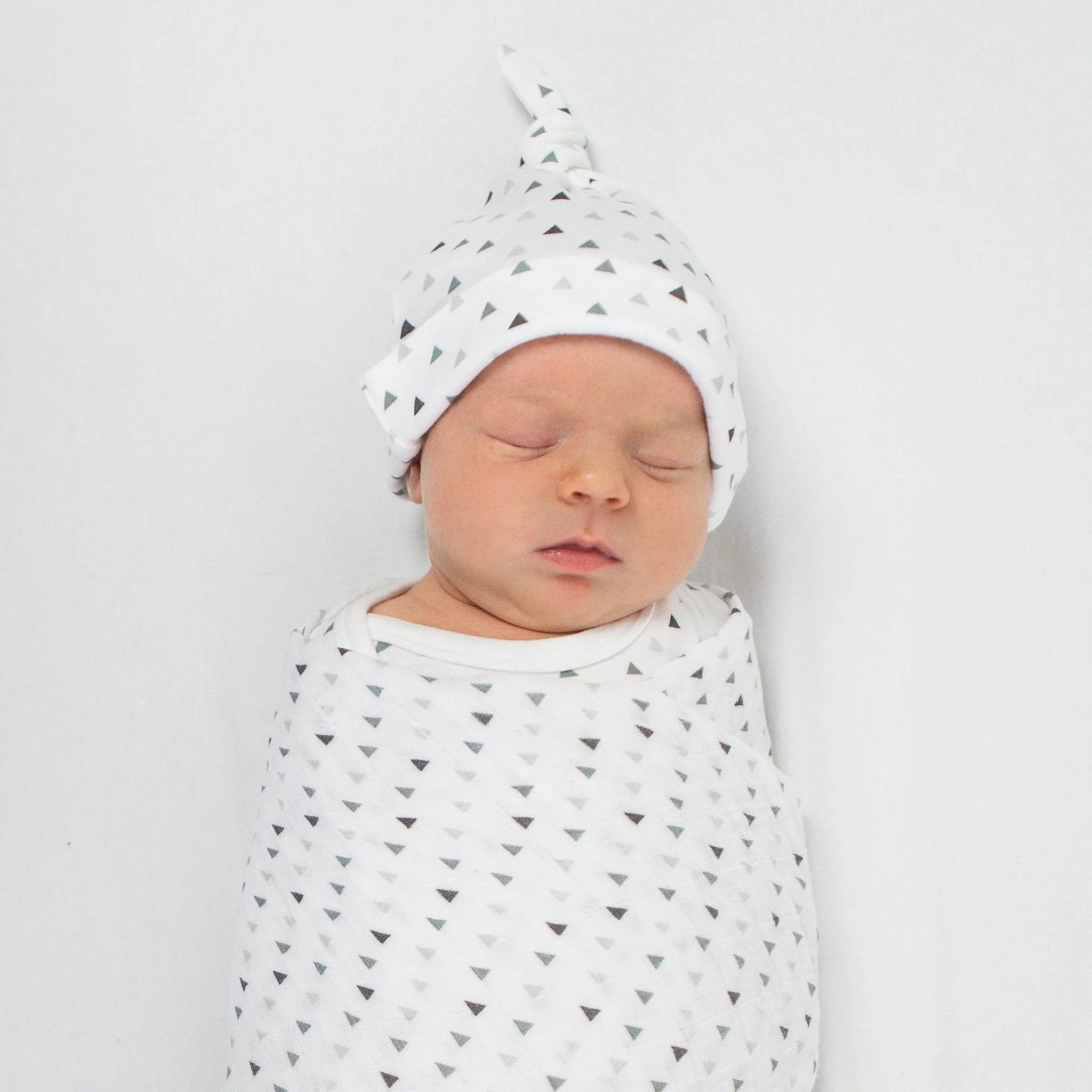 Ultimate Swaddle and Hat Newborn Gift Set - Bunnie and Little Dots, Pastel Pink