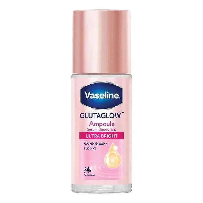 Vaseline - Glutaglow Ampoule 3% Niacinamide Serum Roll-On Deodorant Ultra Bright - 45ML