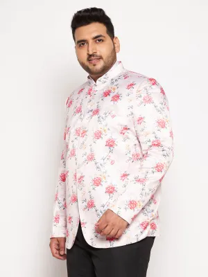 VASTRAMAY Men's Peach Silk Jodhpuri