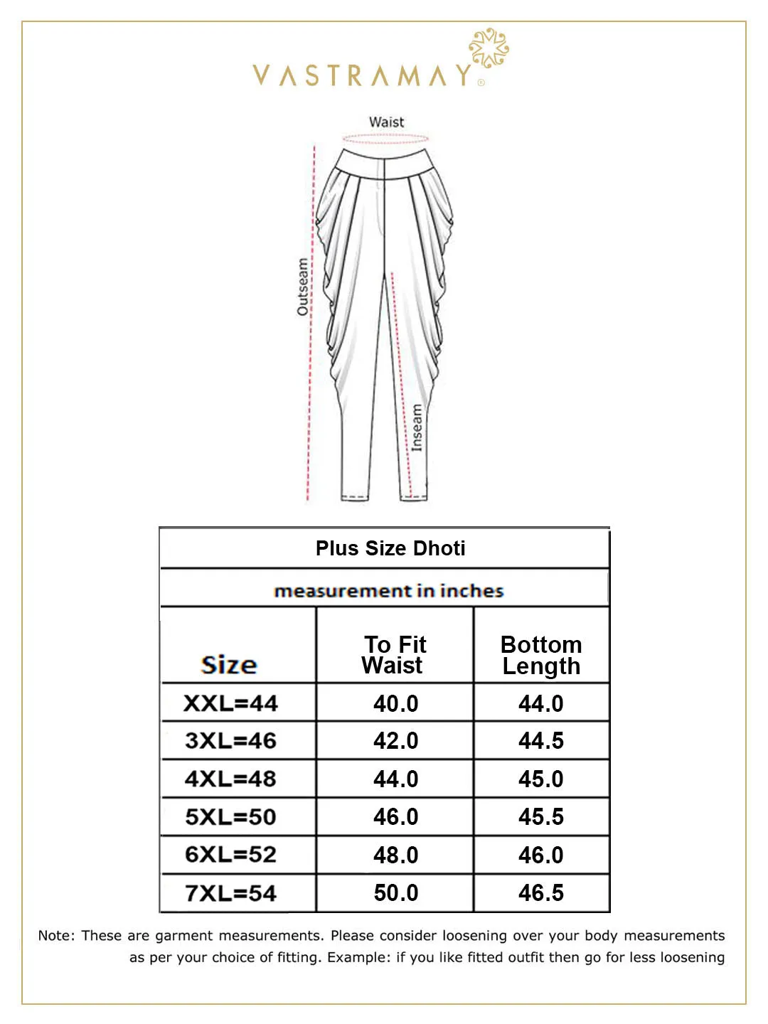 Vastramay Men's White Cotton Blend Dhoti
